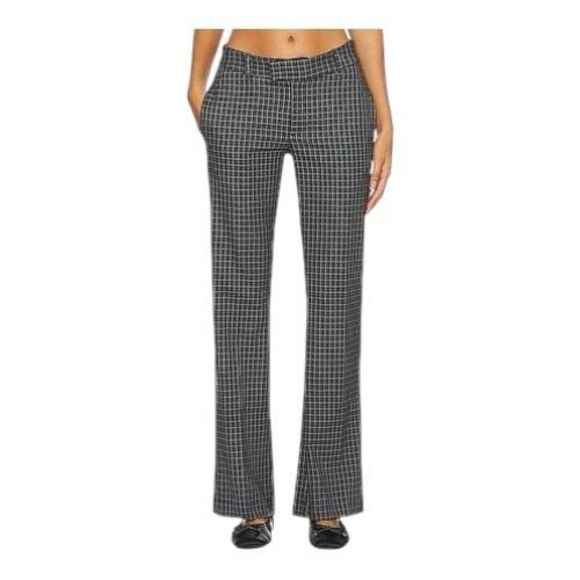 Free People Jana charcoal flare leg pants trousers size 0 - Picture 1 of 8